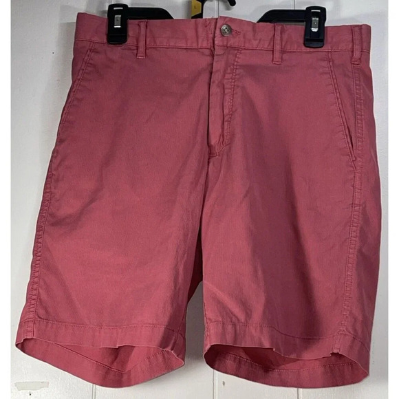 Peter Millar mens shorts size 30 pink pockets cotton blend flat front - Picture 1 of 16